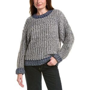 Color Block Womens  Pullover, Blue